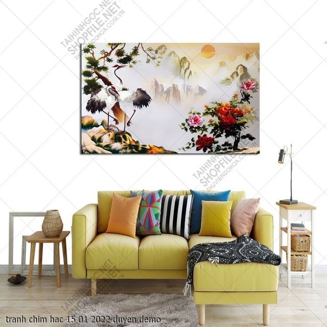 tranh mau don chim hac 15 01 2022 duyen